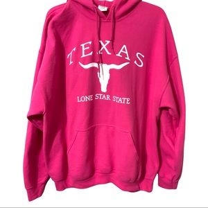 Womens Texas Hoodie Sweatshirt  “Lone Star State” Size XL